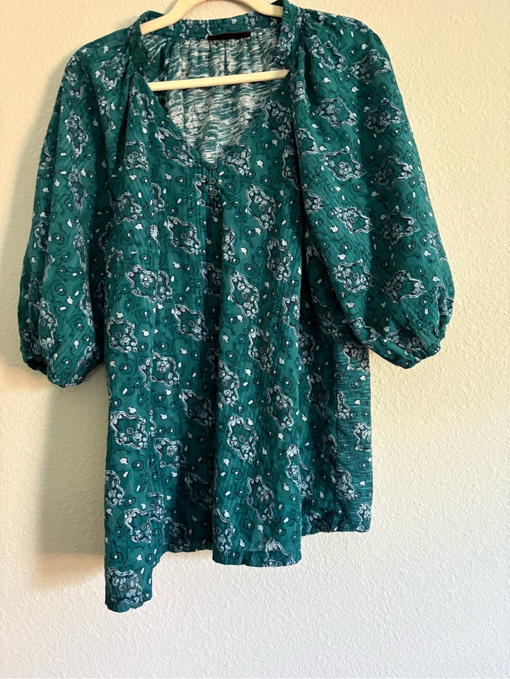 Lane Bryant Paisley Cotton Blouse Size 18/20